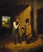 Francis William Edmonds All Talk and No Work oil painting